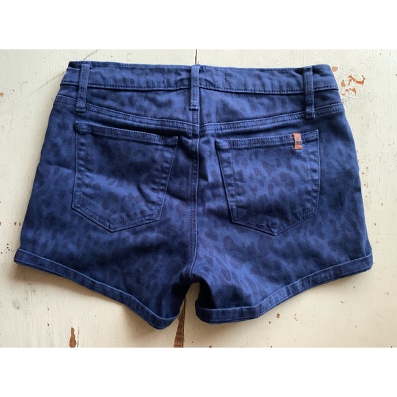 Joes Wild Jeans leopard print blue denim shorts - Picture 6 of 11